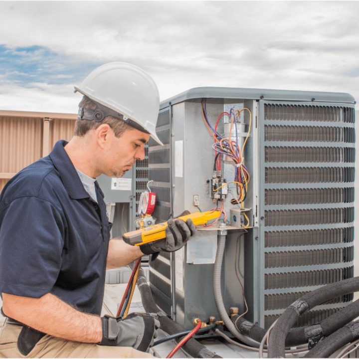 Waterloo Duct Cleaning certified duct cleaning technician on a service call in Waterloo, Ontario